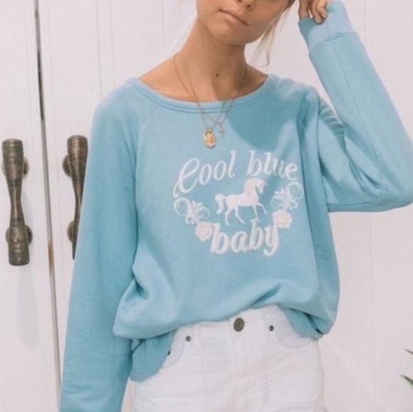 Spell Tops - NWT Spell & the gypsy collective cool blue Baby